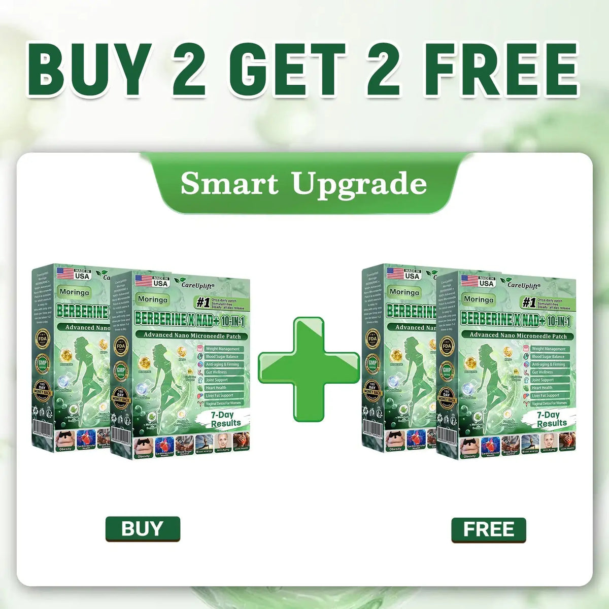 Umex® Metabolic Nano Microneedle Patchus (Just once a day, visible changes in 7 days) Berberine+ Moringa Formula  For obesity, Looseskin,diabetes, sleep apnea, joint issues, and more